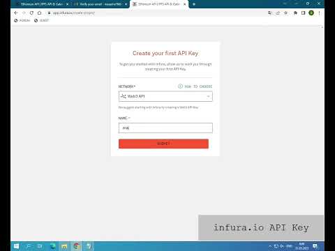 Infura Io API Key Register And Create A Key 