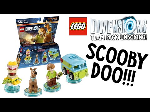 YouTube thumbnail: LEGO DIMENSIONS SCOOBY DOO TEAM PACK UNBOXING!!! (LEGO Set No. 71206)