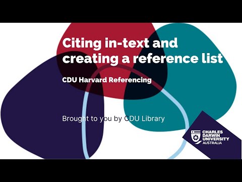 CDU Harvard Referencing:
