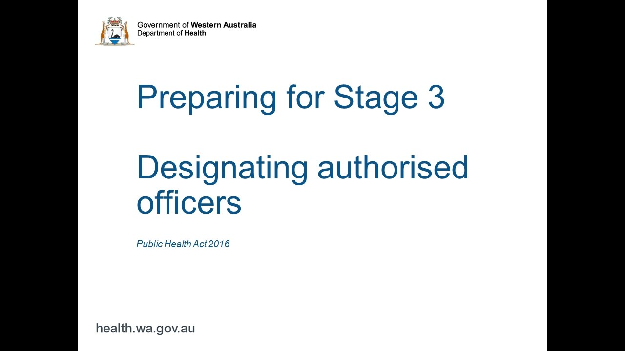 Designating authorised officers - YouTube