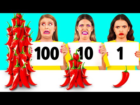 Видео: 100 Слоев Еды Челлендж | Потрясающие Кухонные Хитрости от Fun Fun Challenge