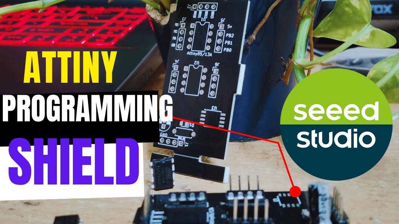 No More Messy Wires! ATtiny85/13A Programming Shield for Arduino  @SeeedStudioSZ ​