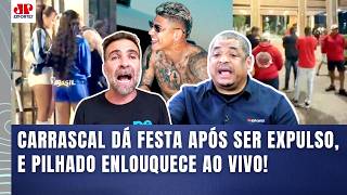 MEU DEUS! PILHADO SURTA COM FESTA DE CARRASCAL APÓS EXPULSÃO EM FLAMENGO x PALMEIRAS!