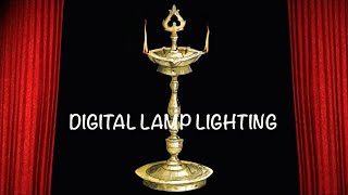 Virtual Lamp lighting | Digital Lamp lighting | Inauguration lamp lighting | Indian Lamp Lighting