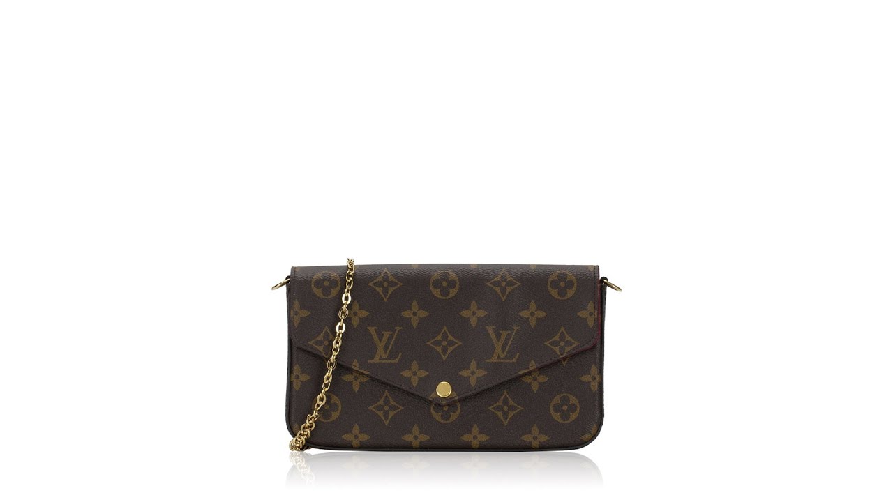 Louis Vuitton Pochette Felicie Monogram Fuchsia Lining