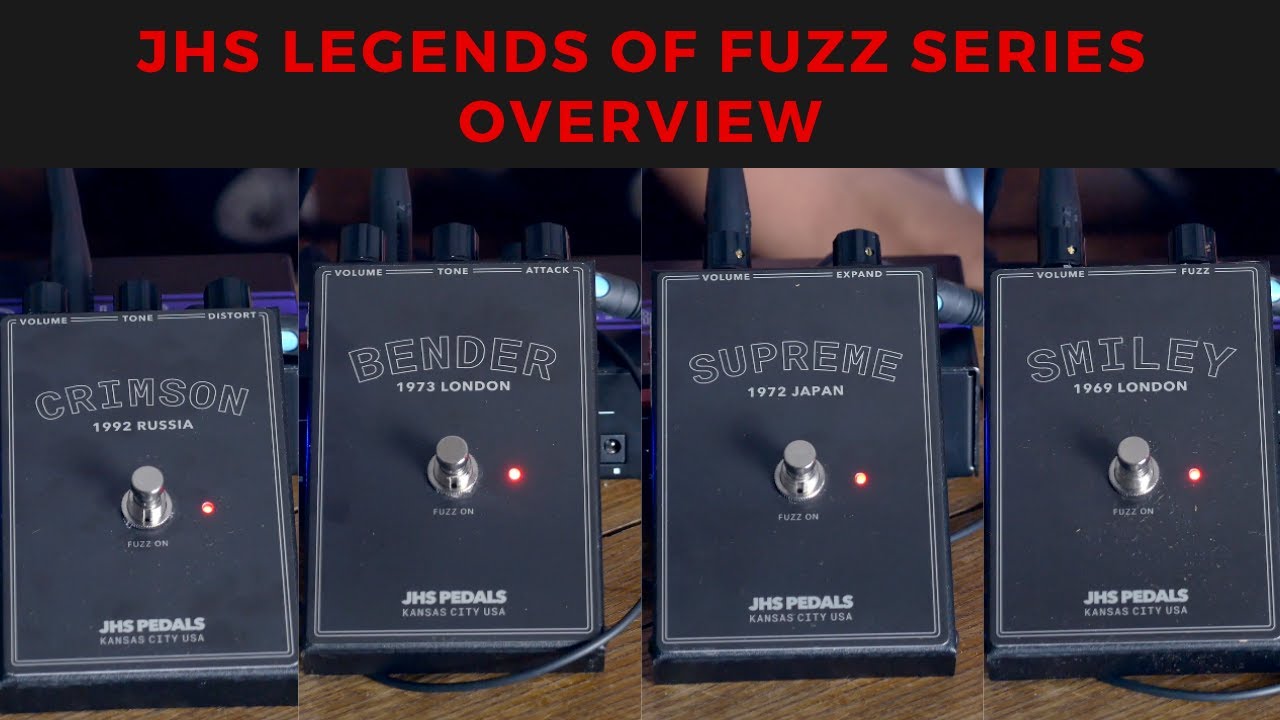 JHS Legends of FUZZ Pedal Series Overview - SMILEY | CRIMSON