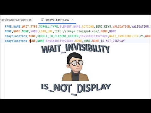 Web Automation Tutorial: Using WAIT_INVISIBILITY Action and IS_NOT_DISPLAY Validation