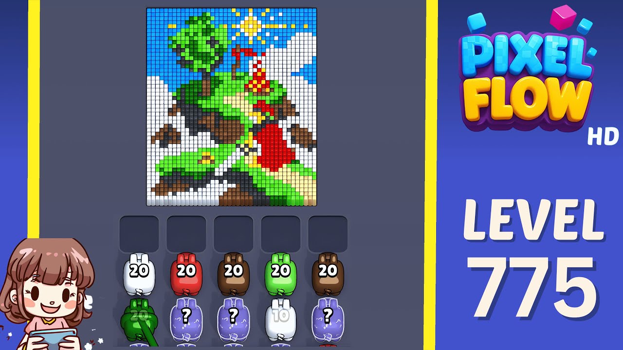 Pixel Flow Level 775 Solution Walkthrough - YouTube