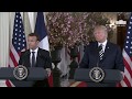 President Trump Participates in a Joint Press Availability with the President of France