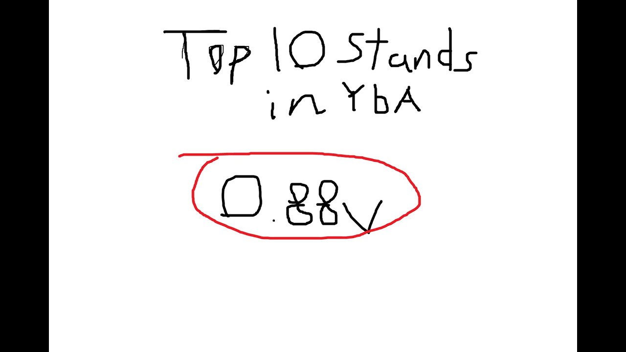 Top 10 YBA stands tier list 0.88v