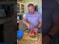 How to cut a watermelon in under 60 seconds #lifehacks #kitchen #dad