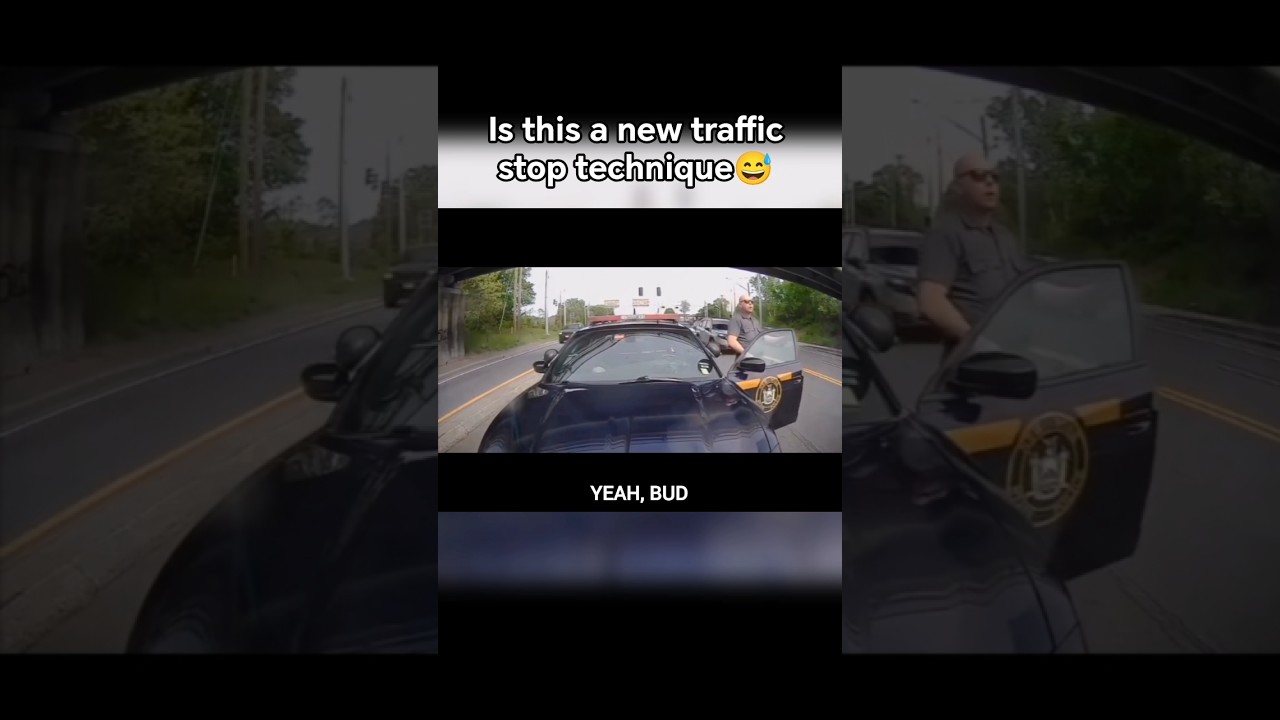 This cop told the driver it's a traffic stop after accident 😕 (Via:outosgoal/ig) #shorts #funny