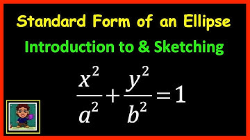 Introduction to the Standard Form of an Ellipse & Sketching It