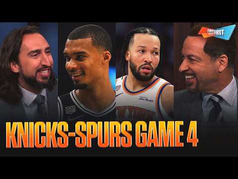 Thumbnail for Wemby MUST HAVE A BIG GAME 4 for the Spurs to win, Will the Knicks retaliate after the shove? | FTF