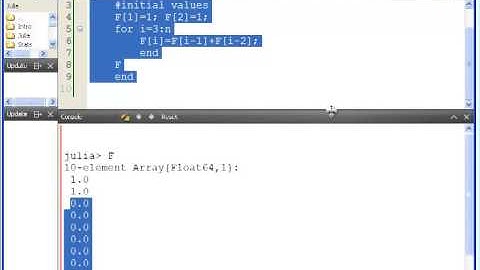 Julia Programming : The Fibonacci Sequence Programming Exercise