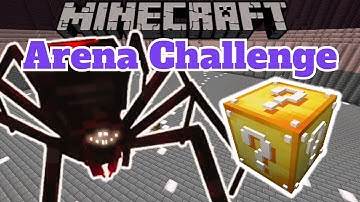 Minecraft: SPIDER SNATCHER ARENA CHALLENGE – Lucky Block Mod – Modded Mini-Game