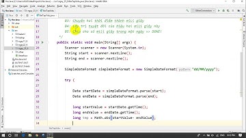 Java - Xác định số ngày giữa hai thời điểm cho trước trong Java.