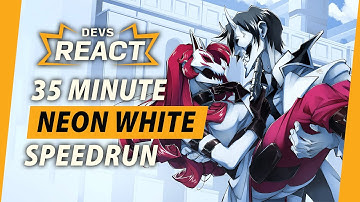 Neon White Developers React to 35 Minute Speedrun (World Record)