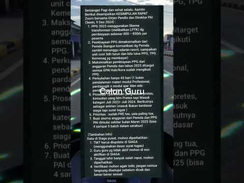Informasi PPG Guru