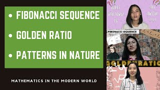 MATHEMATICS IN THE MODERN WORLD (MMW) VLOG | FIBONACCI SEQUENCE, GOLDEN RATIO, PATTERNS