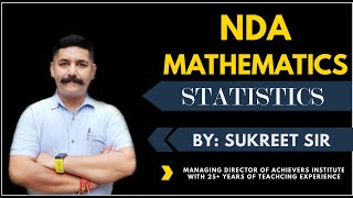 NDA-DAY 91|| STATISTICS-1 || Sukreet Sir || Achievers