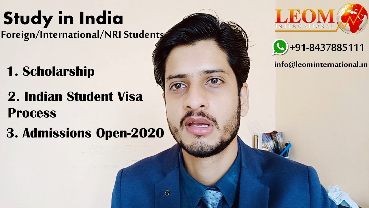 Study In India Foreign International NRI Students YouTube
