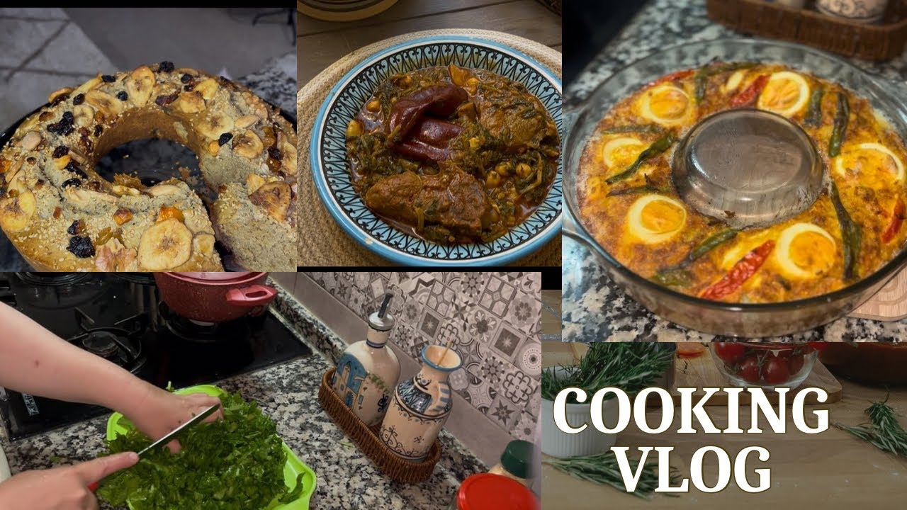 دبارة كامل الأسبوع/خبزة الدرع التونسية🇹🇳/طاجين سلاطة مشوية/وطبيخت لفت  نودكم ولا نشهيكم 