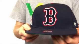 Red Sox COOP 'CATERPILLAR' Navy Fitted Hat by 47 Brand