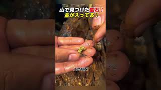 Ore found in the mountains! It contains gold! #GoldOre