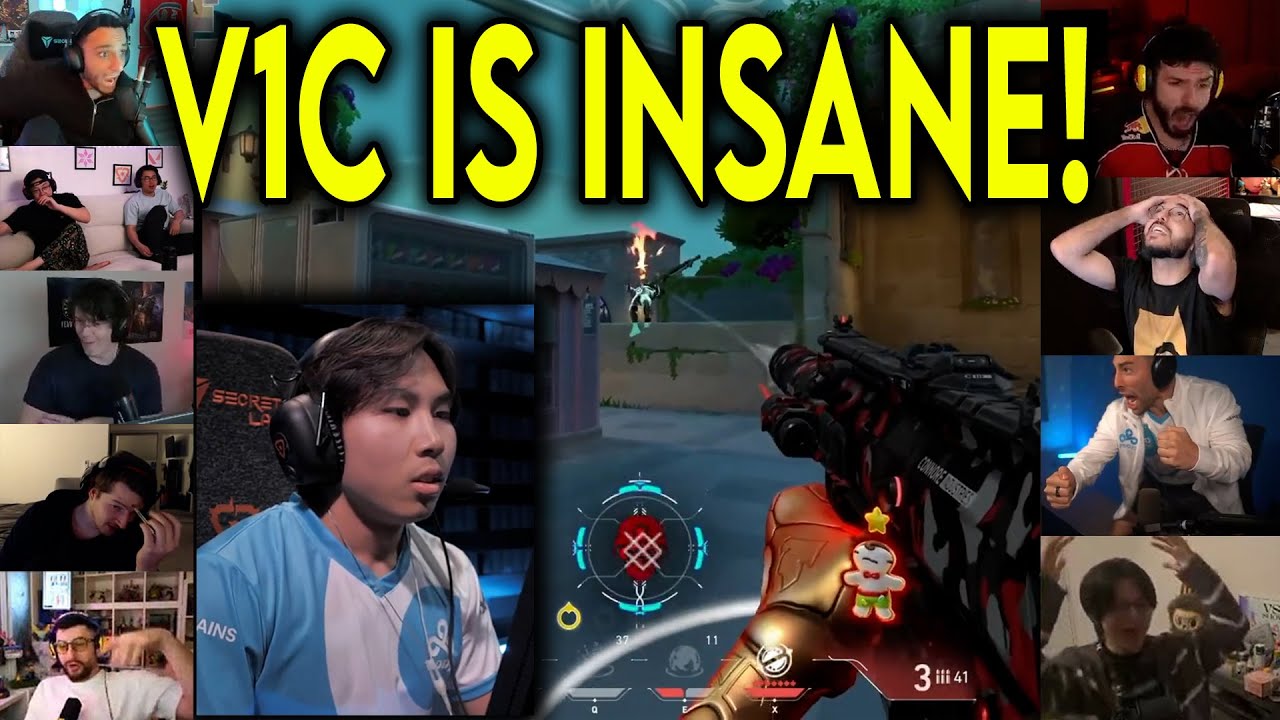 Valorant Streamers Reacts To C9 v1c CRAZY 1v3 CLUTCH Against ENVY In VCT