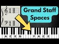 Piano Sight-Reading: Grand Staff Spaces