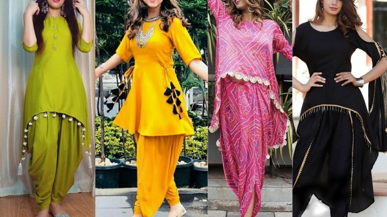 New latest dhoti style dress Dhoti style Dhoti dresses YouTube