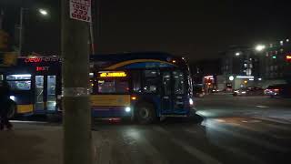 NYC Bus: Spring Creek Towers bound XDE40 9520 B82 at Kings Hwy/Flatbush Av