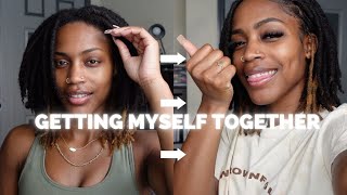 vlog : getting myself together! retwist + lashes