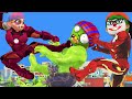 Family Tani Ironman , Joker Ironman fight With Giant Zombie - Scary teacher 3D Fun Story Animation