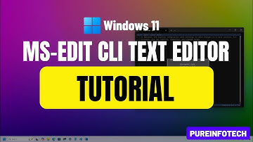 💾 Microsoft Edit: Install and use NEW command text editor in CMD & PowerShell for Windows 11