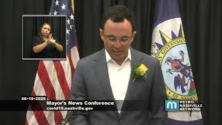 08/18/20 Mayor John Cooper News Conference