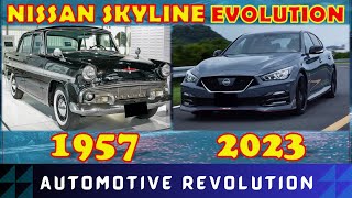 Nissan skyline evolution (1957-2023) |all models of skyline