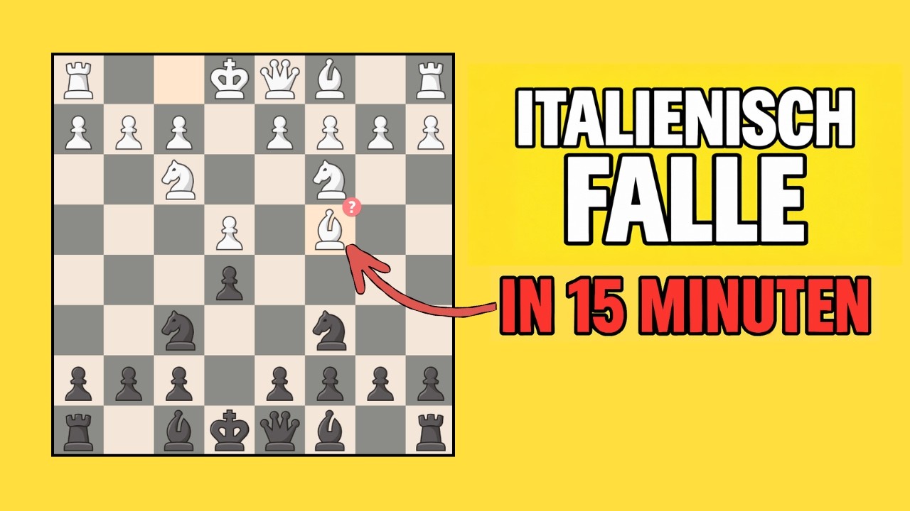 So gewinnst du mit Schwarz in der Italienischen Eröffnung