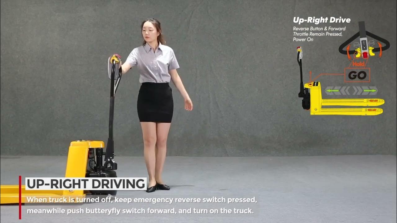 Elite E2000PTE Electric Pallet Truck How To Use Upright Drive Smart