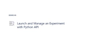 NNI v2.1 - Launch and Manage an Experiment from Python API