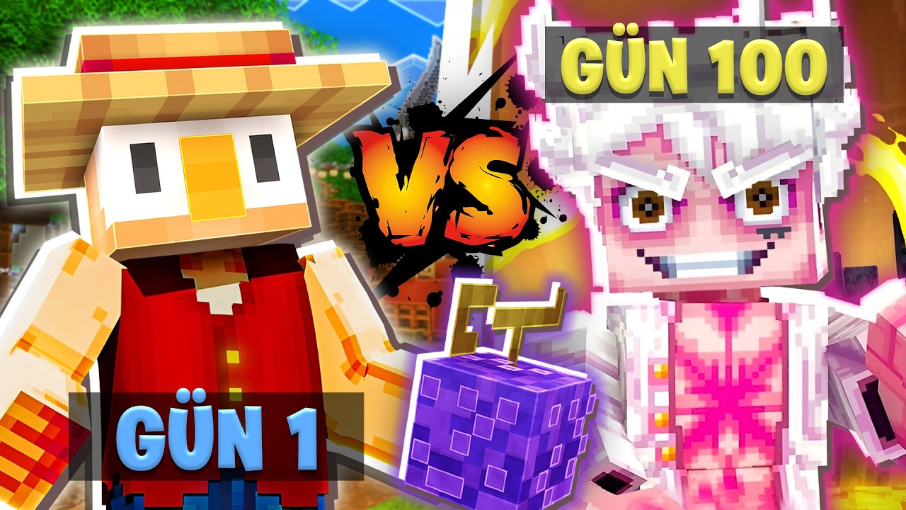 Minecraft'ta ONE PİECE Dünyasında 100 GÜN GEÇİRDİM! [TEK PART]