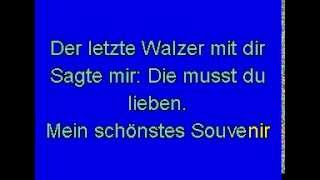 DER LETZTE WALZER - Peter Alexander (Karaoke-CD+G) chords