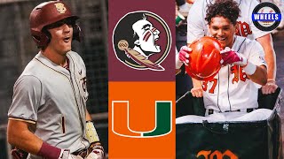 Florida State Vs Miami G1 2025 College Baseball Highlights