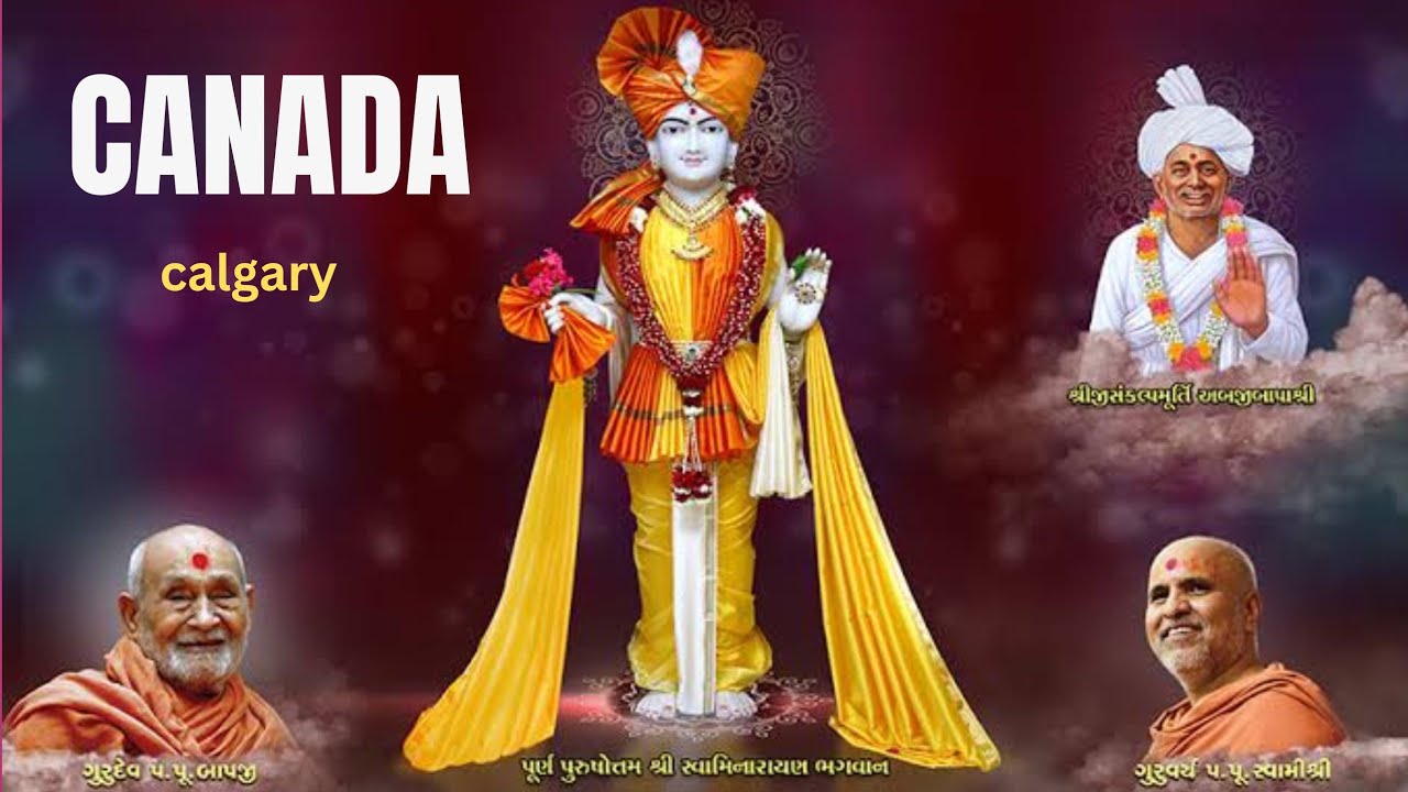 Canadaના Calgaryમાં પ્રાણ પ્યારા હરિકૃષ્ણ મહારાજ સાથે વ્હાલા ગુરુવર્ય પ.પૂ. સ્વામીશ્રી | @smvs
