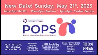 2023 SDS POPS - Patient Advocacy and Partnering Summit for Shwachman-Diamond Syndrome