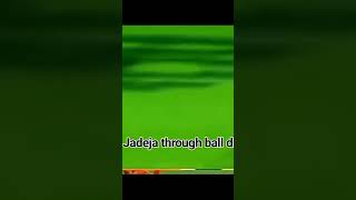 jadeja through ball direct to stumps