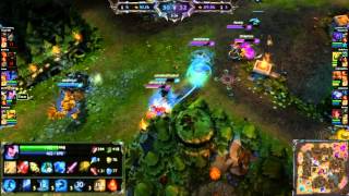 First Time Yasuo Penta Kill Clutch 2v5 Penta [LoL]