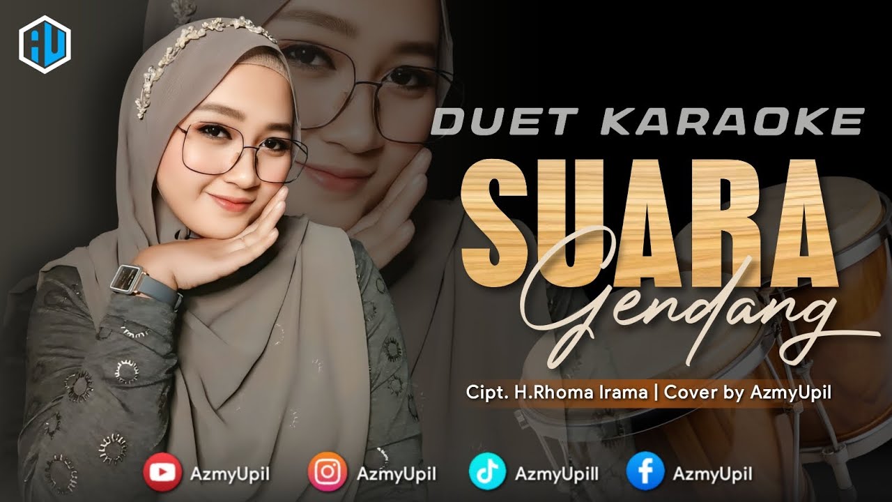 SUARA GENDANG - KARAOKE UNTUK COWOK - DUET BERSAMA AZMYUPIL