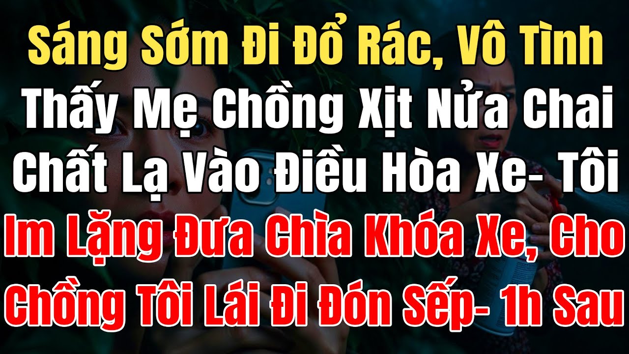 Vô Tình Thấy Mẹ Chồng Xịt Nửa Chai Chất Lạ Vào Điều Hòa Xe, Tôi Im Lặng Đưa Chìa Khóa Xe Cho Chồng